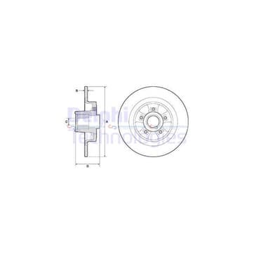 Bromsskiva, Bakaxel — Bakaxel från Autofrance