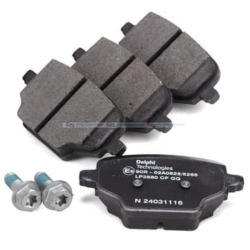 Bromsbeläggssats, Bakaxel