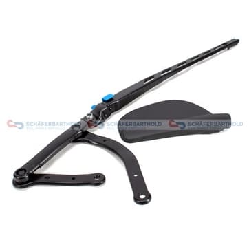 Torkararm, fönsterrengöring, Höger fram