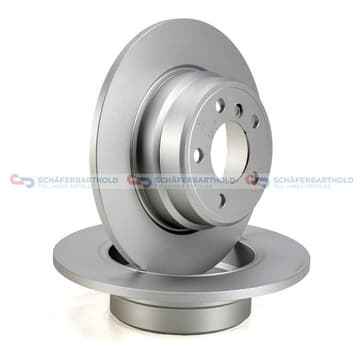 Bromsskiva, Bakaxel — Bakaxel från Autofrance