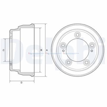 Bromstrumma 68 5 Ø-259mm från Autofrance