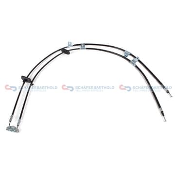 Handbromsvajer, Vänster bak, Höger bak — vänster bak, till höger bak från Autofrance