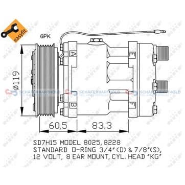 Kompressor, AC från Autofrance