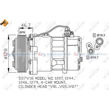 Kompressor, AC från Autofrance