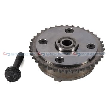 Kamaxeljusterare, Avgas-/utsläppssidan — Avgas-/utsläppssidan från Autofrance