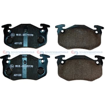 Bromsbeläggssats, Bakaxel — Bakaxel från Autofrance