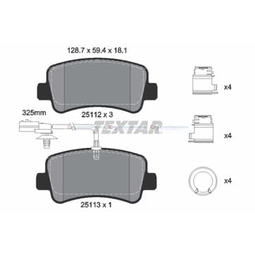 Bromsbeläggssats från Autofrance