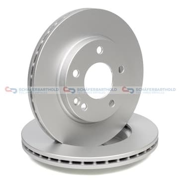 Bromsskiva, Framaxel — Framaxel