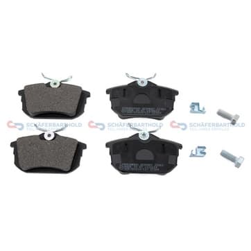 Bromsbeläggssats, Bakaxel — Bakaxel från Autofrance