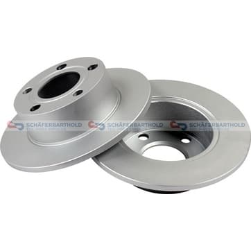 Bromsskiva, Bakaxel — Bakaxel från Autofrance