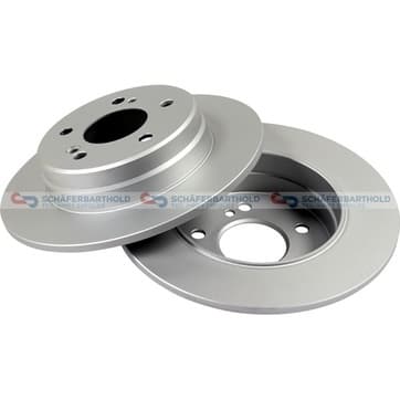 Bromsskiva, Bakaxel — Bakaxel från Autofrance