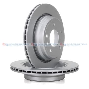 Bromsskiva, Bakaxel — Bakaxel