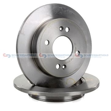 Bromsskiva, Bakaxel — Bakaxel från Autofrance