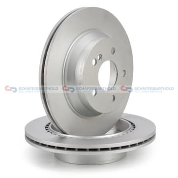 Bromsskiva, Bakaxel — Bakaxel från Autofrance