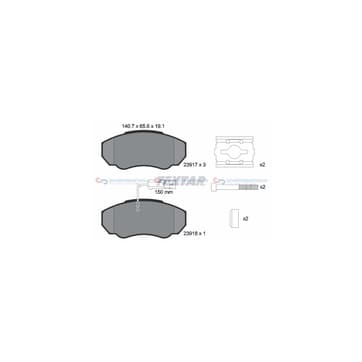 Bromsbeläggssats, Framaxel — Framaxel från Autofrance