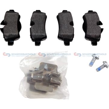 Bromsbeläggssats, Bakaxel — Bakaxel från Autofrance