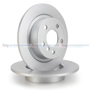 Bromsskiva, Bakaxel — Bakaxel från Autofrance