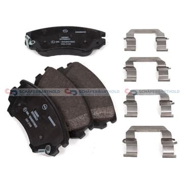 Bromsbeläggssats, Framaxel — Framaxel från Autofrance