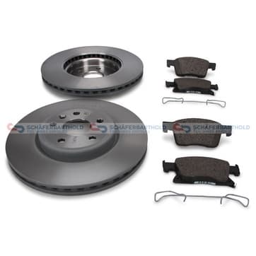 Bromssats, skivbroms, Framaxel, inre