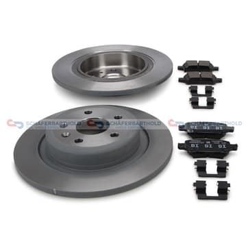 Bromssats, skivbroms, Bakaxel — Bakaxel från Autofrance