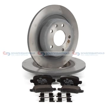 Bromssats, skivbroms, Bakaxel — Bakaxel från Autofrance