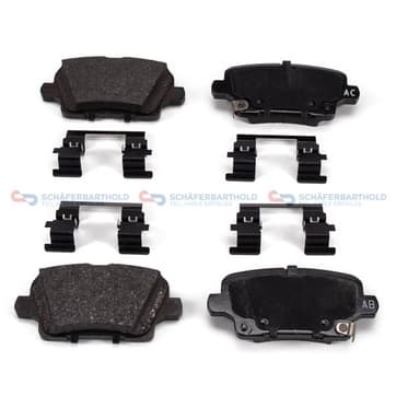 Bromsbeläggssats, Bakaxel — Bakaxel från Autofrance