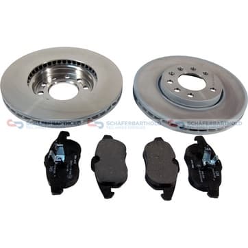 Bromssats, skivbroms, Framaxel, inre — Framaxel, inre från Autofrance