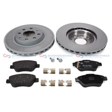 Bromssats, skivbroms, Framaxel, inre — Framaxel, inre från Autofrance