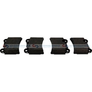 Bromsbeläggssats, Bakaxel — Bakaxel från Autofrance