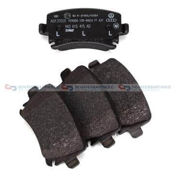 Bromsbeläggssats, Bakaxel — Bakaxel från Autofrance