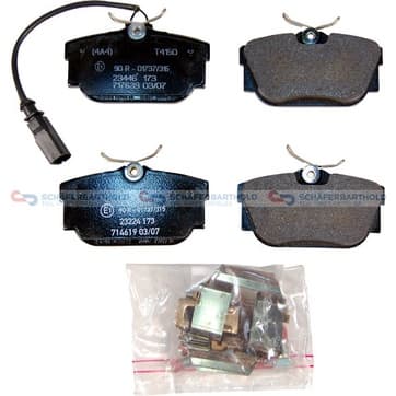 Bromsbeläggssats, Bakaxel — Bakaxel från Autofrance