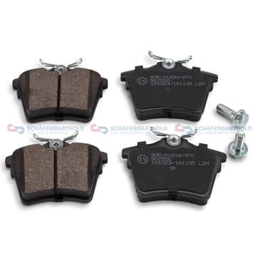 Bromsbeläggssats, Bakaxel — Bakaxel från Autofrance