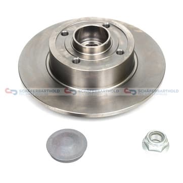 Bromsskiva, Bakaxel — Bakaxel från Autofrance