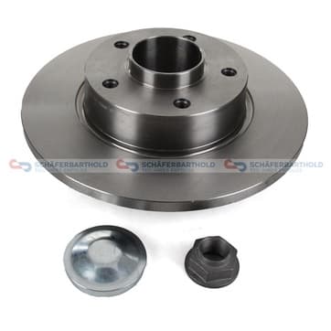 Bromsskiva, Bakaxel — Bakaxel från Autofrance