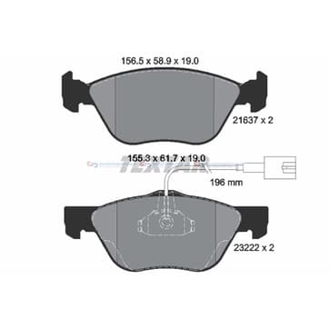 Bromsbeläggssats, Framaxel — Framaxel från Autofrance