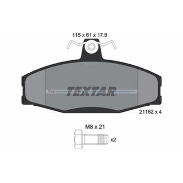 Bromsbeläggssats från Autofrance