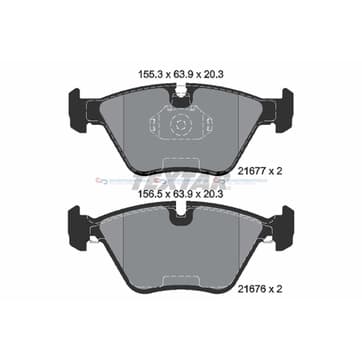 Bromsbeläggssats, Framaxel — Framaxel från Autofrance