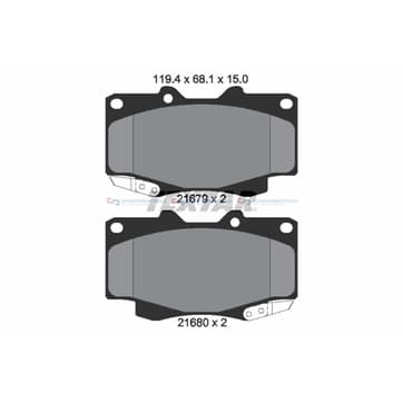 Bromsbeläggssats, Framaxel — Framaxel från Autofrance