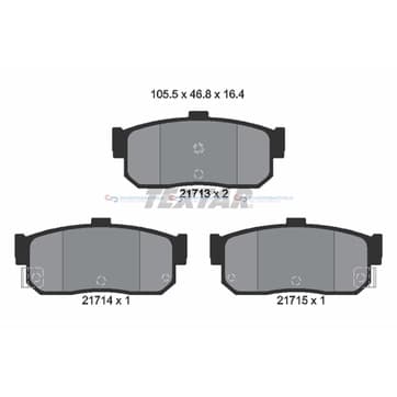 Bromsbeläggssats från Autofrance