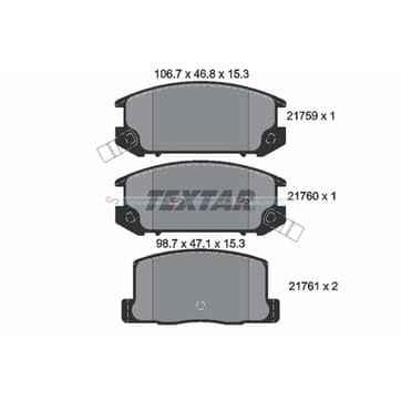 Bromsbeläggssats från Autofrance