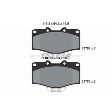 Bromsbeläggssats från Autofrance