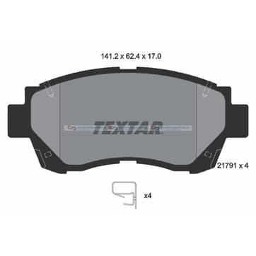 Bromsbeläggssats från Autofrance