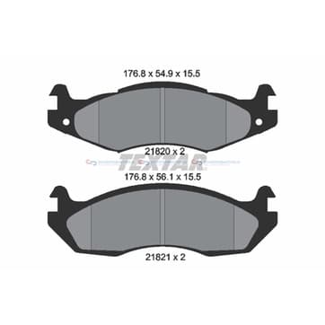 Bromsbeläggssats från Autofrance