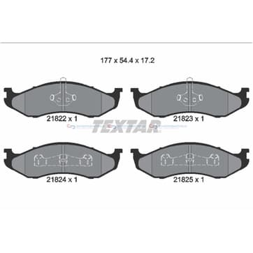 Bromsbeläggssats från Autofrance