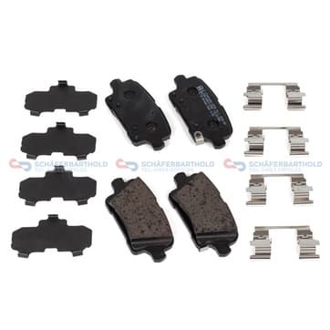 Bromsbeläggssats, Bakaxel — Bakaxel från Autofrance