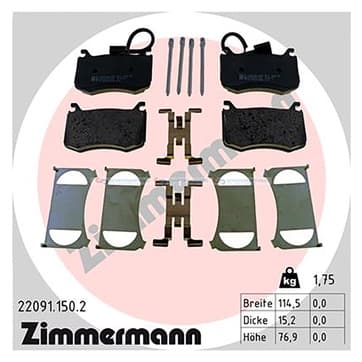 Bromsbeläggssats, Framaxel — Framaxel från Autofrance