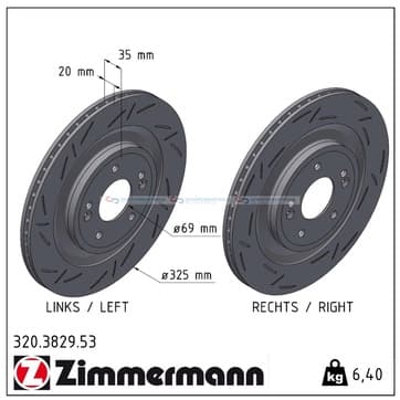 Bromsskiva, Bakaxel — Bakaxel från Autofrance