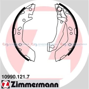 Bromsbandssats från Autofrance