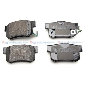 Bromsbeläggssats, Bakaxel — Bakaxel från Autofrance