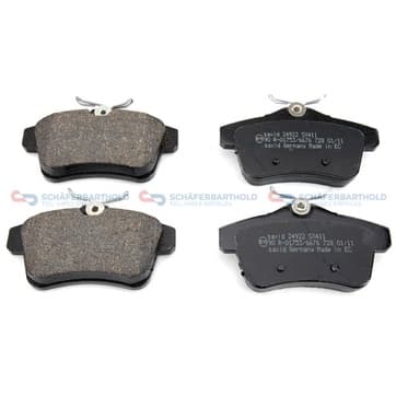 Bromsbeläggssats, Bakaxel — Bakaxel från Autofrance